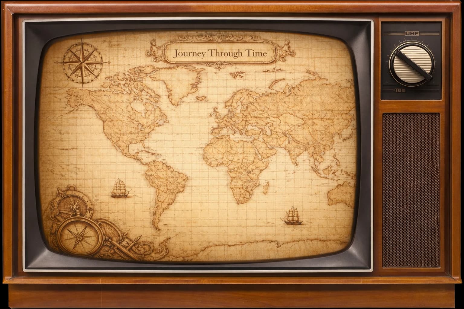 Television Displaying Timeline